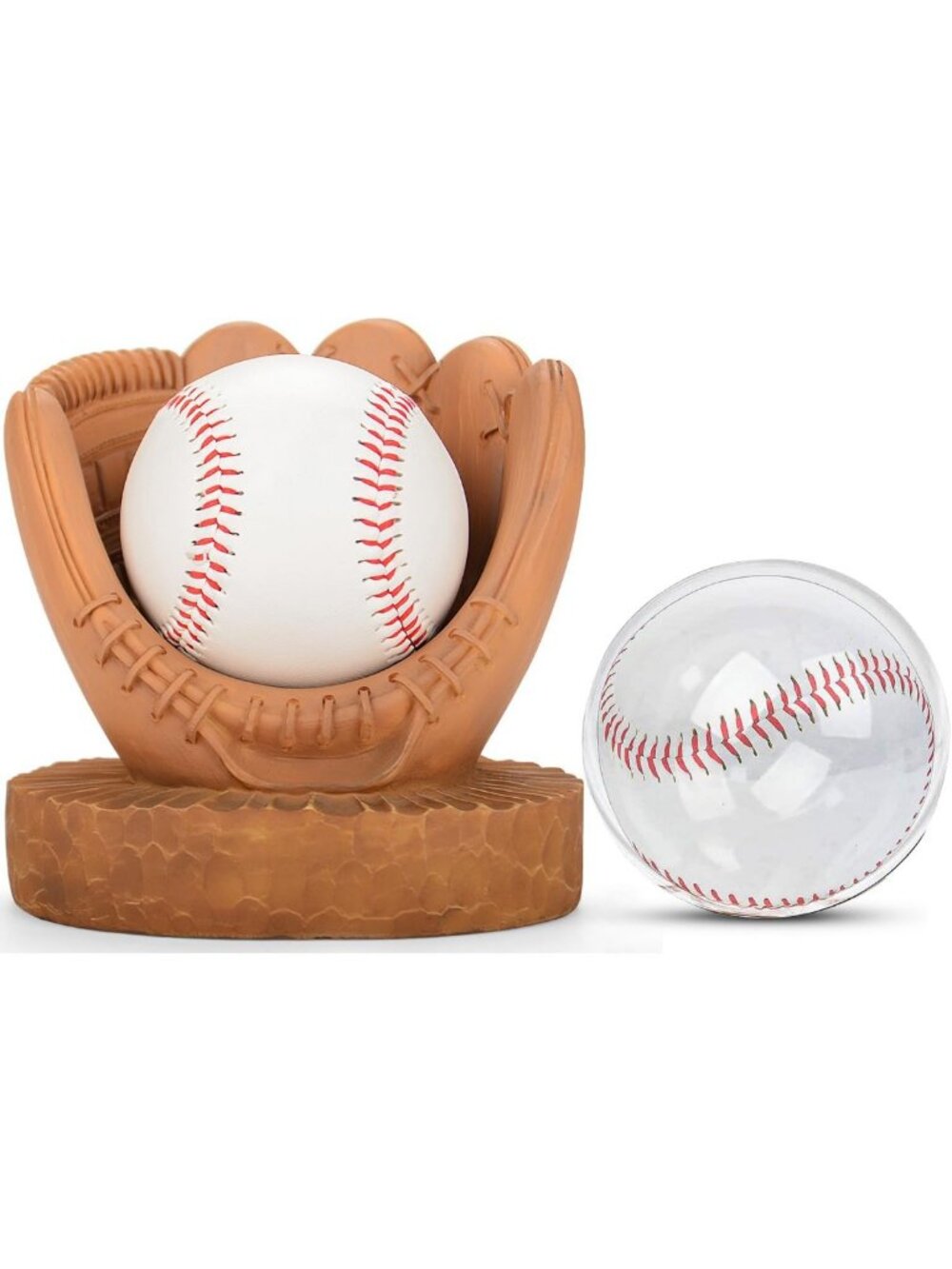 Baseball Display Case Set: Glove Holder & Stand for Collectors, Sports Decor